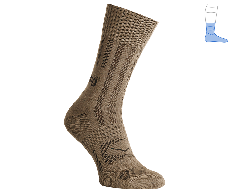 Trekking summer socks "MidLight" coyote M 40-43 4311455 фото