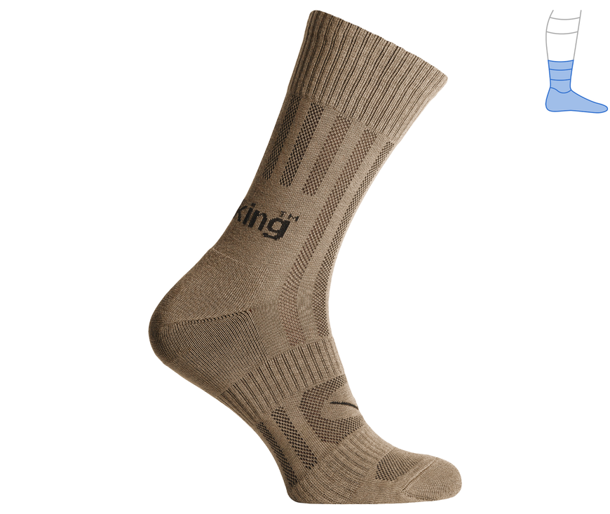 Trekking summer socks "MidLight" coyote M 40-43 4311455 фото