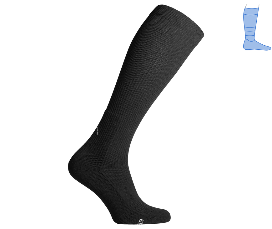 Compression protective knee socks "LongDry" demi-season black S 36-39 7222321 фото